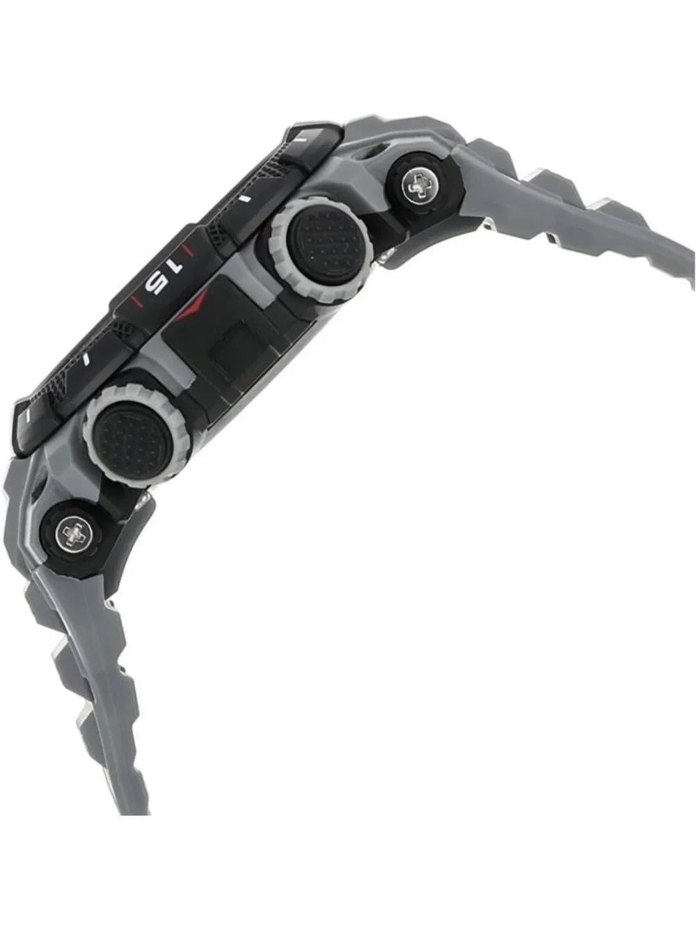 Men's Digital Chronograph Watch with Resin Strap - Sporty, Durable, Waterproof